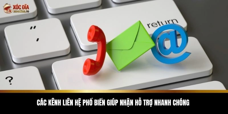Các kênh liên hệ phổ biến giúp nhận hỗ trợ nhanh chóng